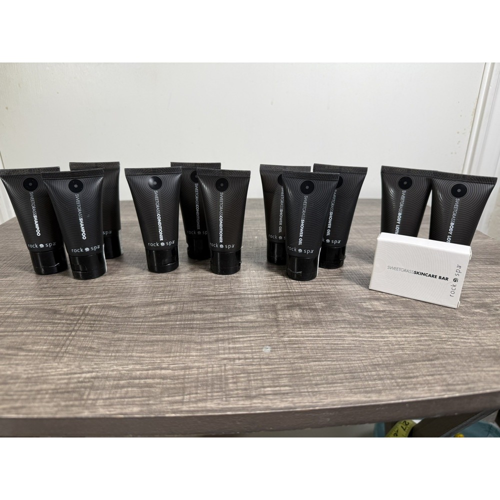 12 Hard Rock Hotel ROCK SPA Sweetgrass Travel Size Toiletries Shampoo Body Wash